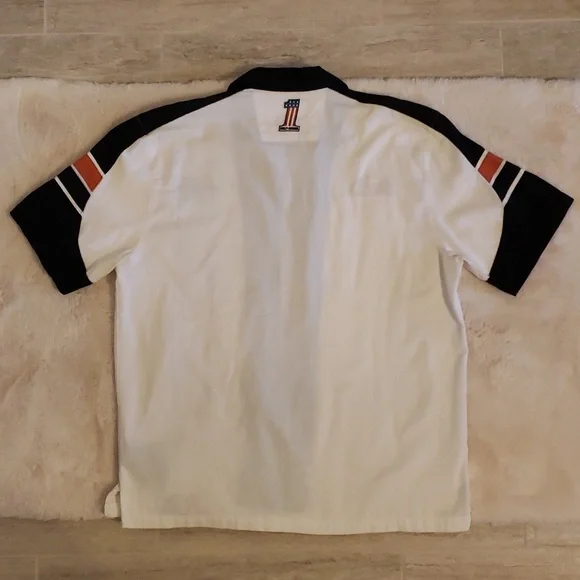 Harley Davidson, Large Mens Racing Performance Button-down short sleeve shirt - Picture 2 of 8